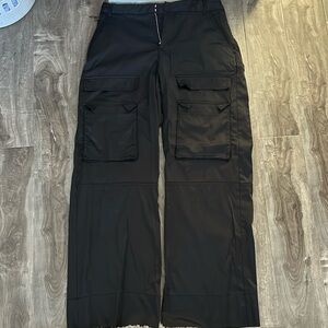 Zara Satin cargo pants